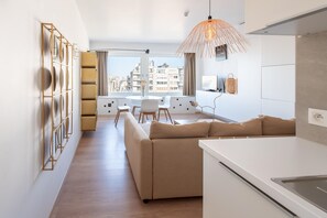 Living room - Studio Near Belgian Coast With Sea View (Ostend)