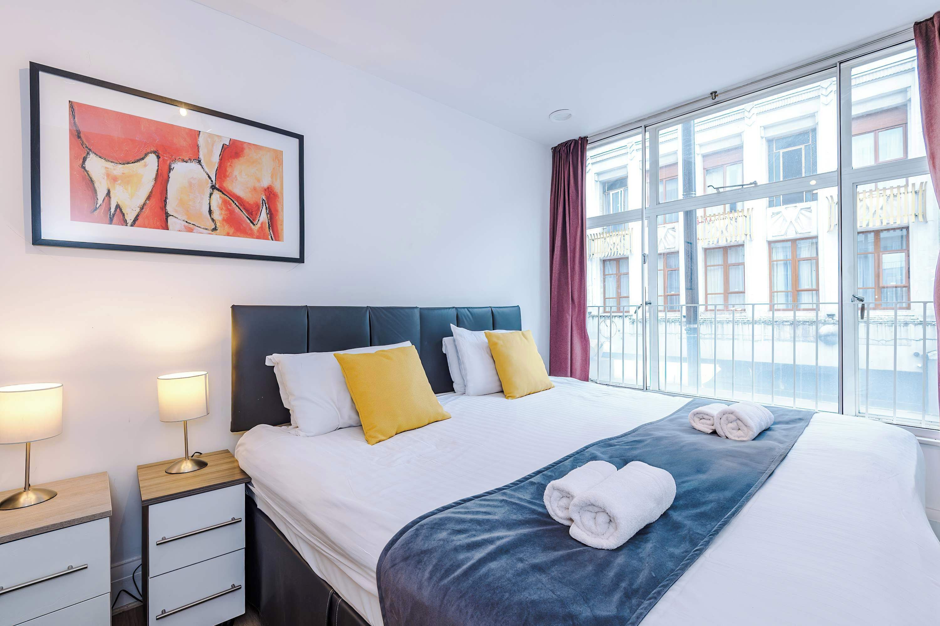 2 bedrooms, desk, iron/ironing board, travel cot