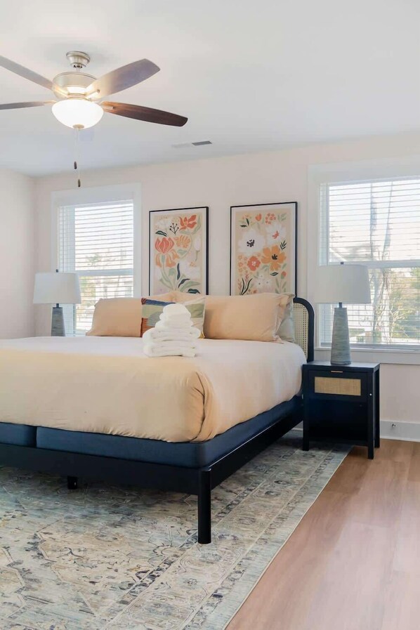 4 bedrooms, iron/ironing board, travel cot, free WiFi