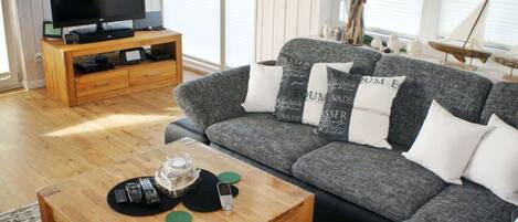 TV connectée, cheminée