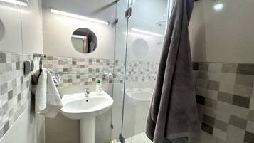 Towels, soap, toilet paper