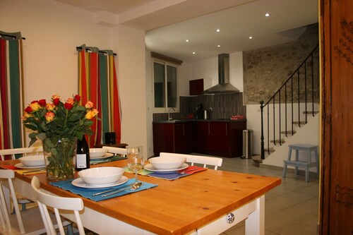 Village house Laroque des Alberes. Mediterranean and Hiking 4 pers