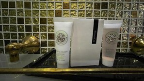 Departamento económico, balcón, vista a la ciudad | Baño | Amenidades de baño gratuitas, secadora de cabello, toallas, jabón