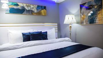 Economy Apartment, Balcony, City View | 2 bedrooms, in-room safe, desk, laptop workspace