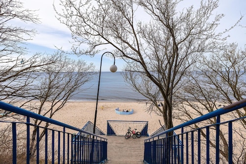 Holiday apartment close to a sandy beach