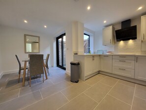 Fridge, microwave, dishwasher, toaster