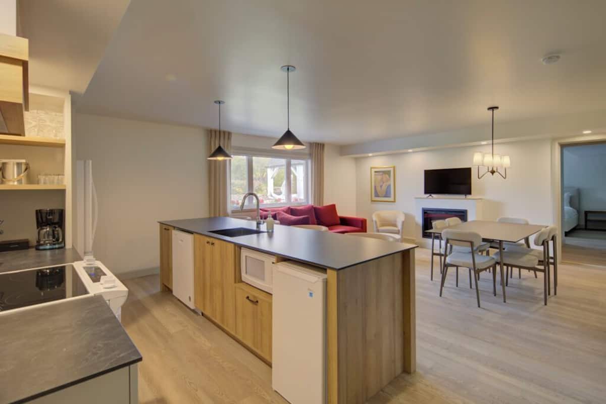Appartement, 2 slaapkamers, balkon, uitzicht op rivier | 1 slaapkamer, verduisterende gordijnen, gratis wifi