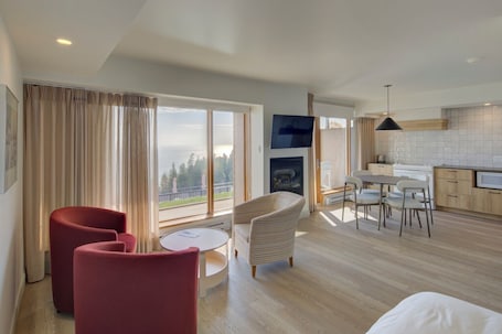 Área de sala de estar. La Pinsonnière