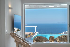 Exclusive Villa, 5 Bedrooms, Private Pool, Sea View | View from room - Anthis Villas Mykonos (Mykonos)