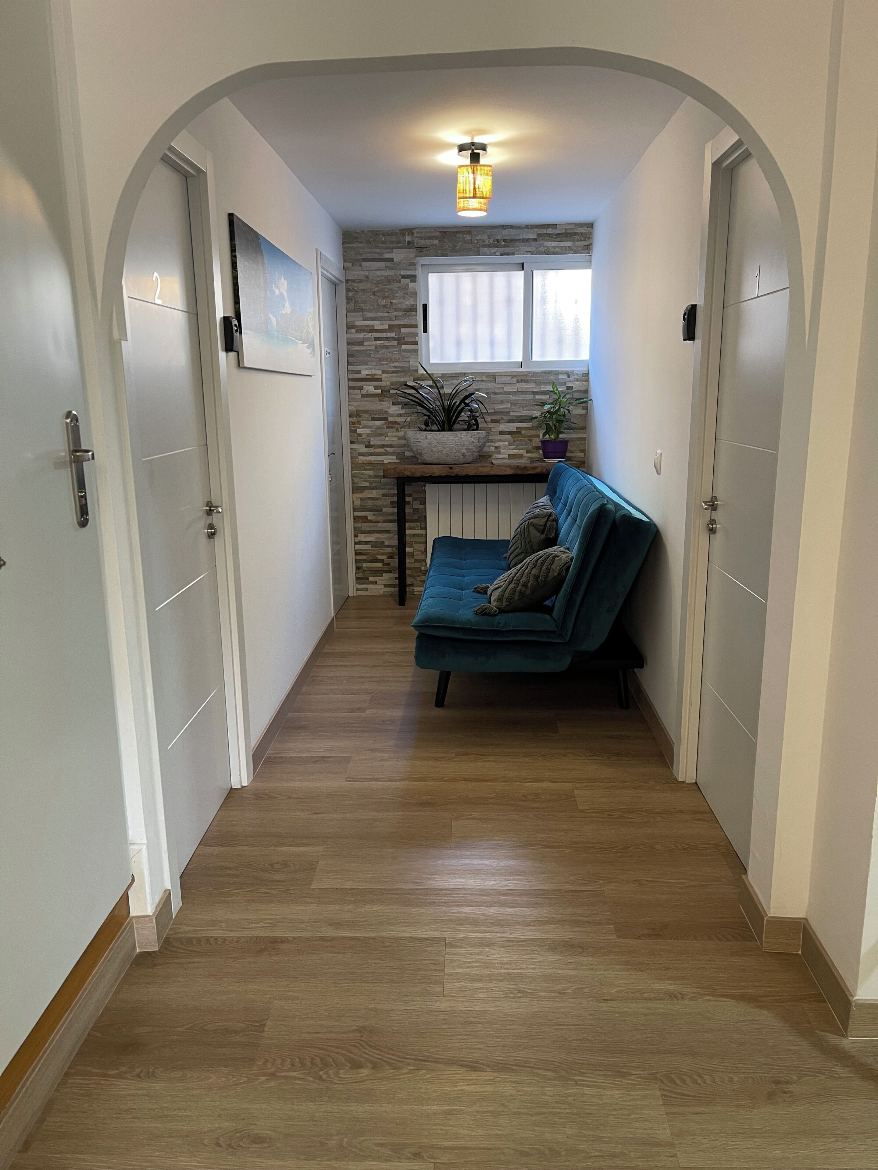 Double Room, Private Bathroom | Living area | 24-inch Smart TV with digital channels