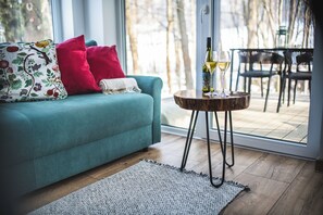 Deluxe Dağ Evi, Bahçe Manzaralı, Asma Kat | Odadan manzara