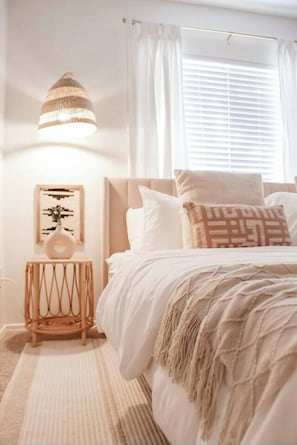 4 bedrooms, iron/ironing board, travel crib, WiFi