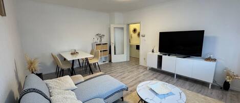 Smart TV, books, music library, video library