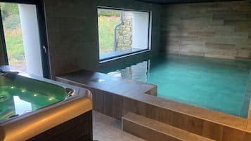 Indoor pool, a heated pool