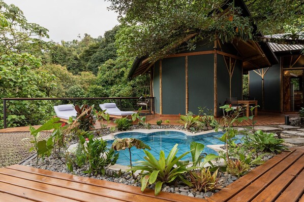 Tree House, Mountain View | Balcony - El Tigre Hideaway (Cabeceras)