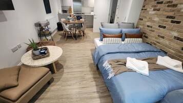 1 bedroom, iron/ironing board, travel crib, free WiFi