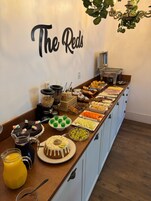 Free daily buffet breakfast