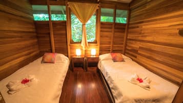 Shared Dormitory, 2 Twin Beds | 2 bedrooms, bed sheets