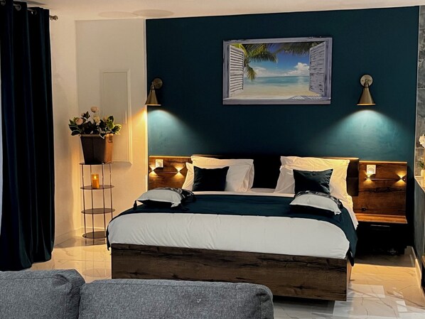 1 bedroom, iron/ironing board, WiFi, bed sheets - Pretty 70m2 SUITE SOLIE SPA in WINTZENHEIM (Wintzenheim)