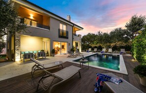 A heated pool