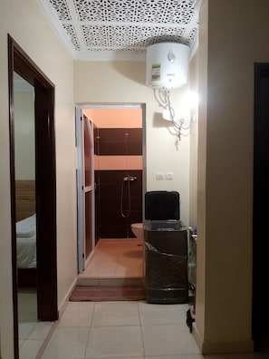 Towels, soap, toilet paper