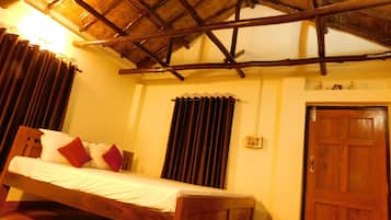 Desk, laptop workspace, free WiFi, bed sheets