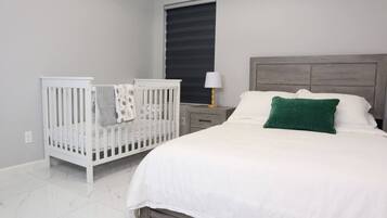 3 bedrooms, iron/ironing board, travel crib, WiFi