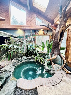 Indoor pool, a heated pool