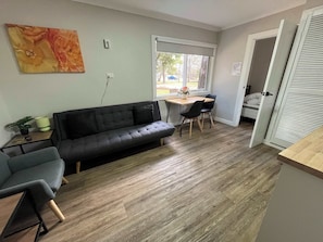 Ferienhütte, 1 Schlafzimmer, Gemeinschaftsbad | Wohnbereich