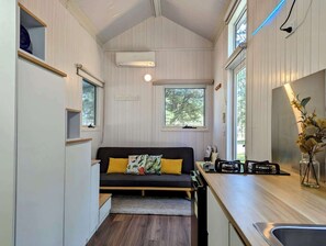 Loft Style Tiny House at Grampians | Living area - Tiny Away Escape at Grampians Edge (Dadswells Bridge)