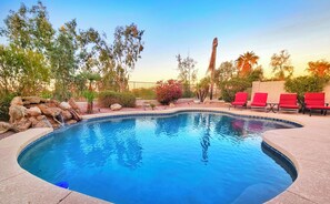 A heated pool