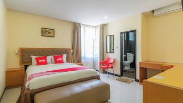 Kamar Double Deluks | Meja kerja, Wi-Fi gratis, dan seprai linen