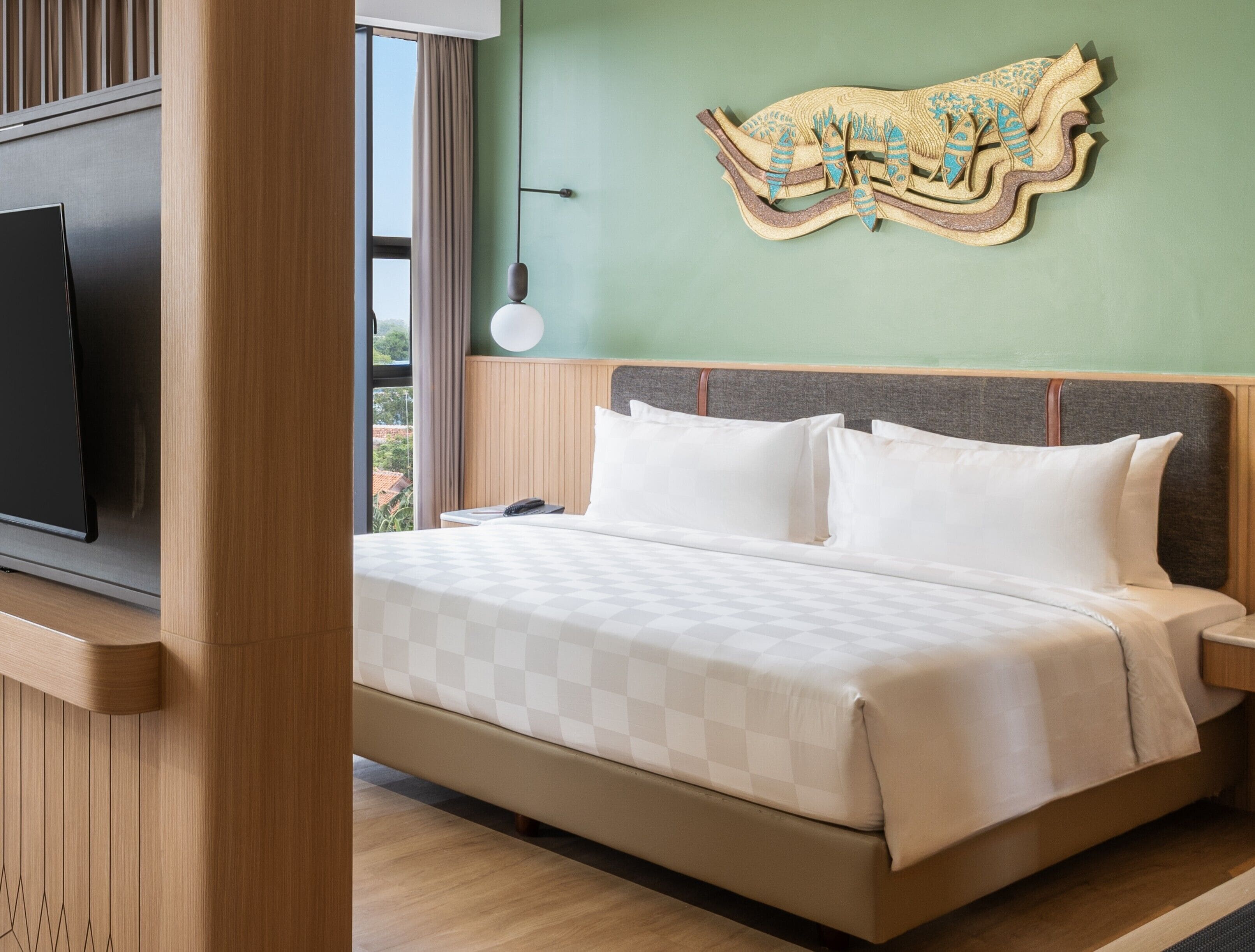 Suite Junior | Brankas, meja kerja, Wi-Fi gratis, dan seprai linen