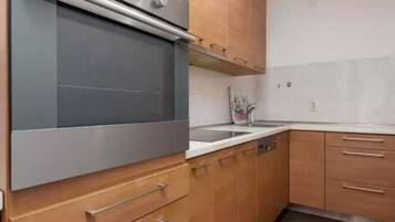 Apartment (Three-Bedroom Apartment) | Private kitchen | Fridge