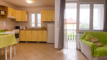 Apartment (Two Bedroom Apartment with Terrace) | Private kitchen | Fridge