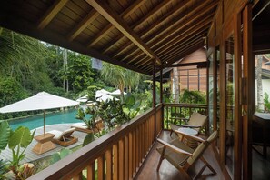 Suite, 1 Queen Bed | Terrace/patio - Samujha Ubud Resort (Ubud)
