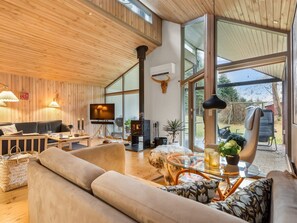 Télévision, cheminée