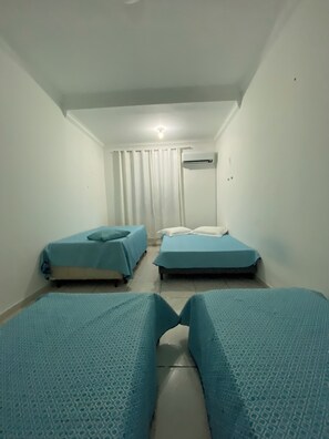 2 bedrooms, desk, iron/ironing board, travel cot