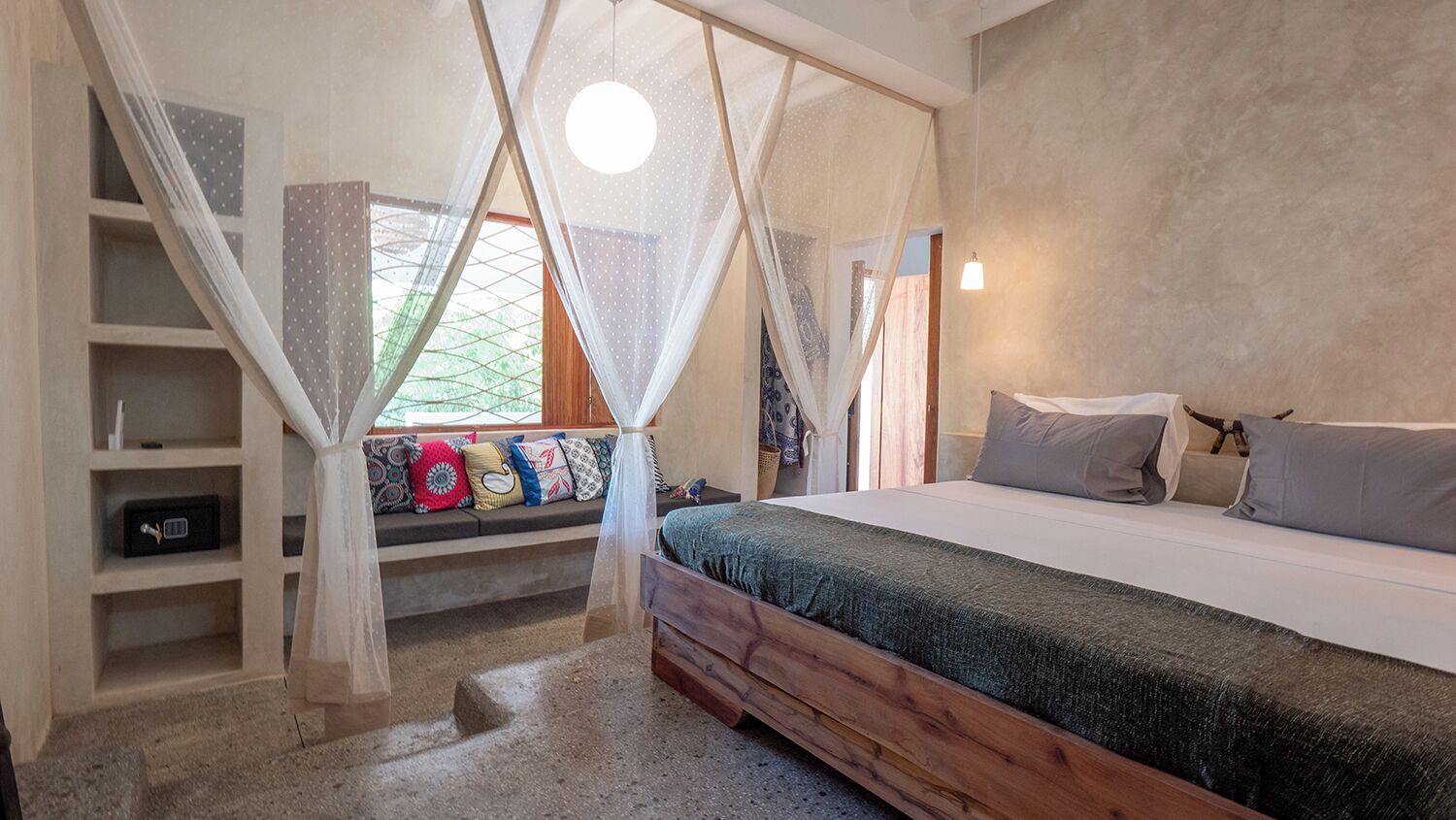 Superior Suite, Patio, Pool View | Individually decorated, individually furnished, free WiFi, bed sheets