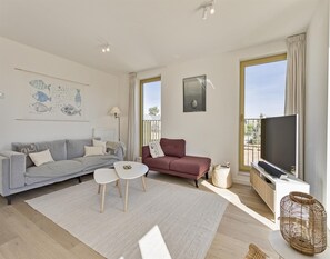 Apartment | Living room - Flat in Belgium Near Sea Dyke & Town Center (Blankenberge)