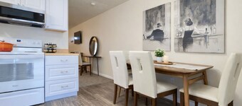 Stylish new 2BR near downtown Olympia with king bed, full kitchen, parking, and walkable location.