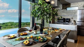 Luxury Villa, Ocean View | In-room dining