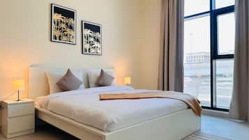 Leilighet – standard, 2 soverom | Skrivebord, lydisolert, strykejern/-brett og wi-fi (inkludert)