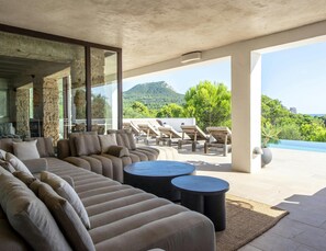 Villa | Balcony - Lavish Villa Overlooking Es Vedra (Sant Josep de sa Talaia)