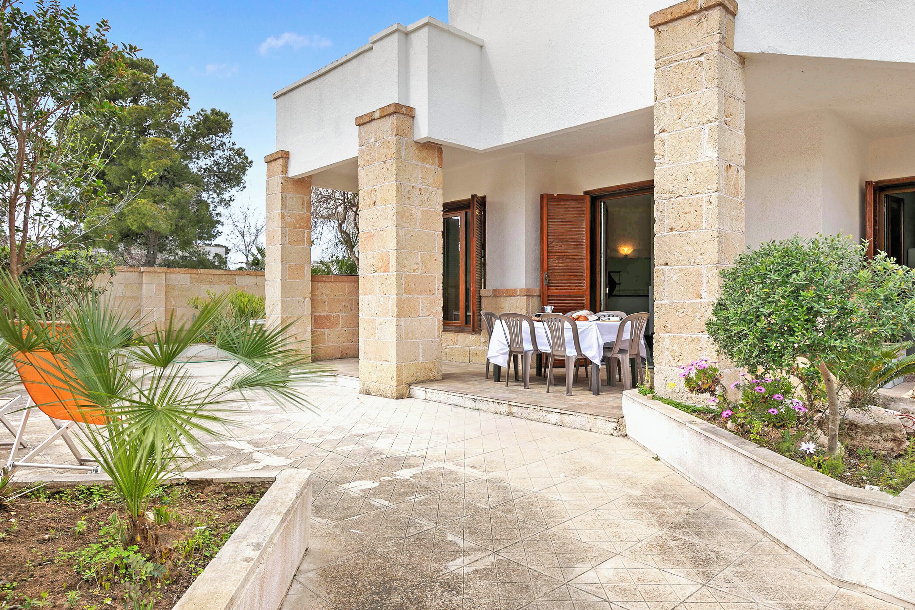 Familienvilla, Mehrere Schlafzimmer, 2 Bäder (Salento Sweet Home Sea View) | Speisen im Freien