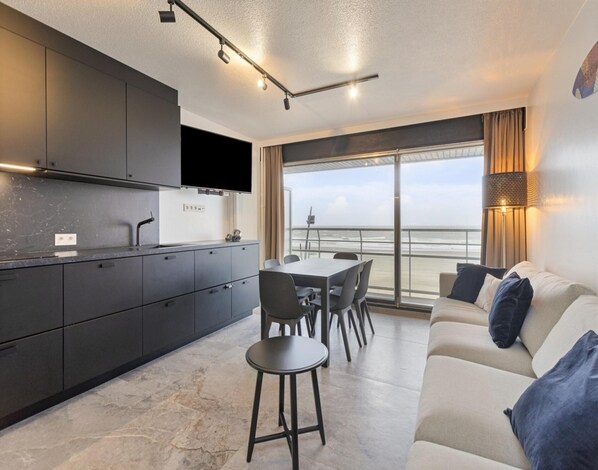 Apartment | Living room - Apartment for 4 People With Terrace (Blankenberge)