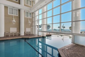 Indoor pool, a heated pool