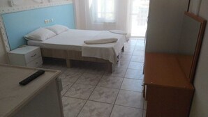 Comfort Quadruple Room, Balcony, Pool View | In-room safe, laptop workspace - Atlantik apart (Didim)