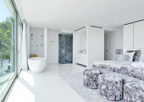 Villa | Bathroom | Shower, hair dryer