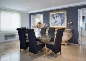 Dining - Modern Versace-themed Villa (Marbella)